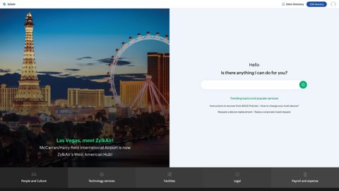 ManageEngine ServiceDesk Plus screenshot: Self-service portal