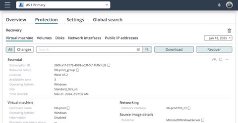 Afi screenshot: Resource details panel