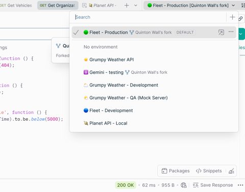 Postman screenshot: Organizing requests in collections