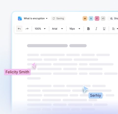 Proton Drive screenshot: Collaborative document editor