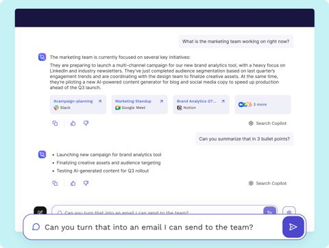 Read AI screenshot: Ask Read search answer