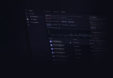 Better Stack screenshot: Error tracking