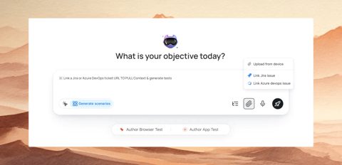 TestMu AI screenshot: AI test authoring agent