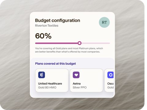 Thatch screenshot: Plan budget configuration