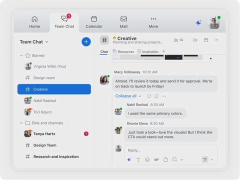 Zoom Workplace screenshot: Team Chat channel with message thread