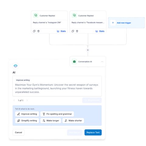 Zen Planner screenshot: Automation workflow editor