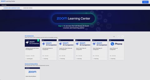 Docebo screenshot: Learning center catalog on a Docebo portal