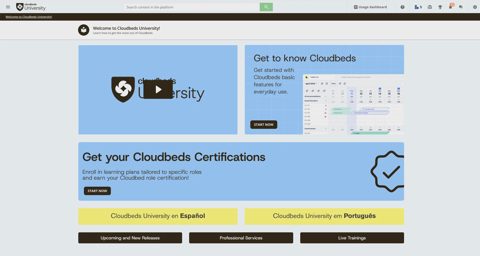Docebo screenshot: Branded learning academy home page
