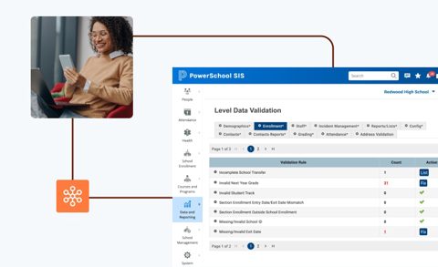 PowerSchool SIS screenshot: Gradebook reports view