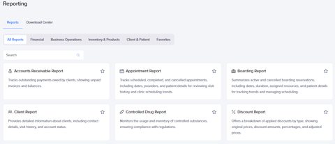 Shepherd screenshot: Reports library
