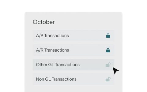 DualEntry screenshot: Period locking by transaction type