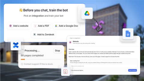 eesel AI screenshot: Training the bot on knowledge sources