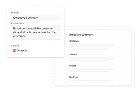Dock screenshot: AI document prompt builder