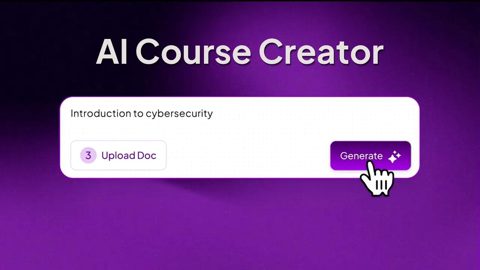 Coursebox screenshot: AI course creator prompt