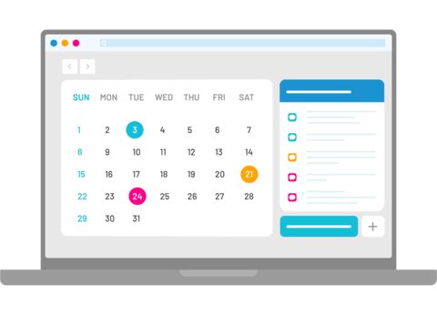 EZ Texting screenshot: Campaign calendar