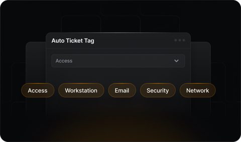 Gorelo screenshot: Auto ticket tag selection