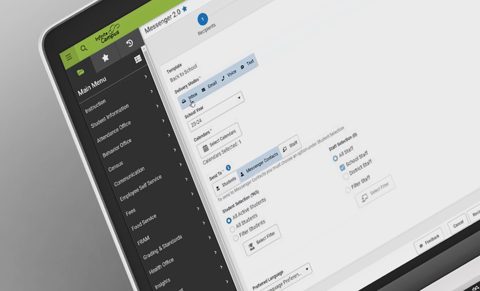 Infinite Campus screenshot: Messenger composer