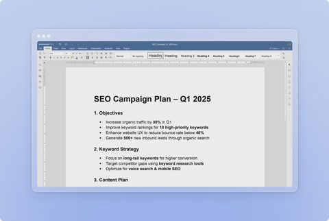 Infomaniak kSuite Pro screenshot: Document editor in kDrive