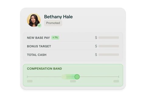 Lattice screenshot: Compensation planning with pay band