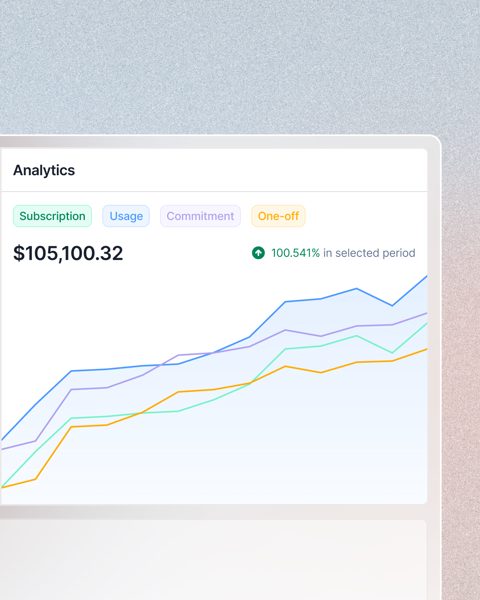 Lago screenshot: Revenue analytics chart